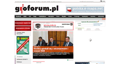 Desktop Screenshot of geoforum.pl