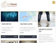 Tablet Screenshot of geoforum.no