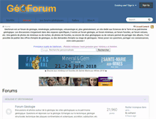 Tablet Screenshot of geoforum.fr