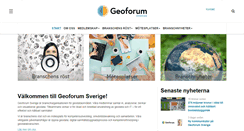 Desktop Screenshot of geoforum.se