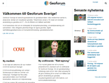 Tablet Screenshot of geoforum.se